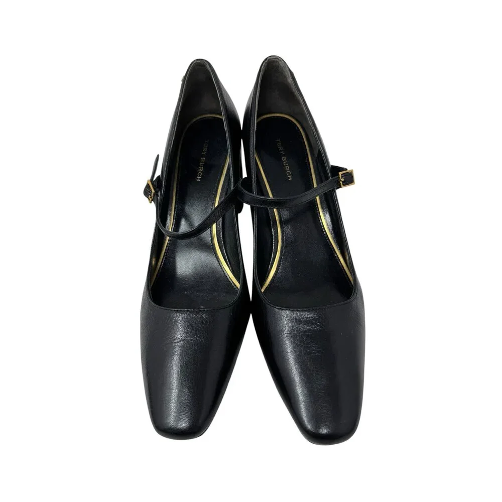 Shoe Size 7 Tory Burch Black Leather Pumps